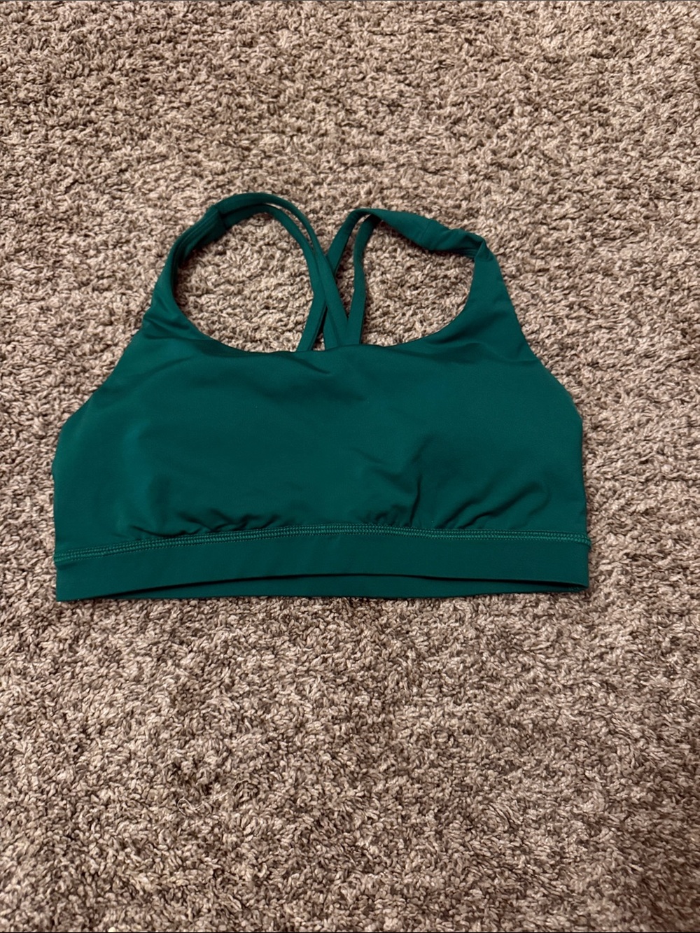 lululemon athletica Kelly Green Crossback Sports Bra